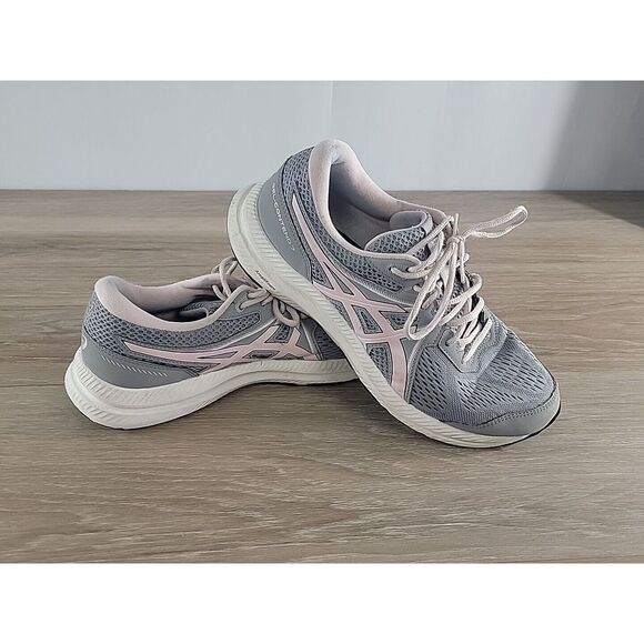 Asics Womens Gel Contend 7 1012A910 Gray Running‎ Shoes Sneakers Size 11 - Picture 1 of 16